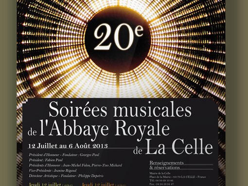 l’Abbaye Royale de La Celle s&rsquo;affiche