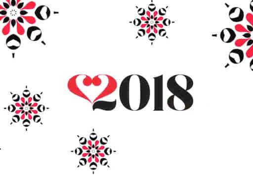 voeux graphique 2018 de la graphiste Hélène titre